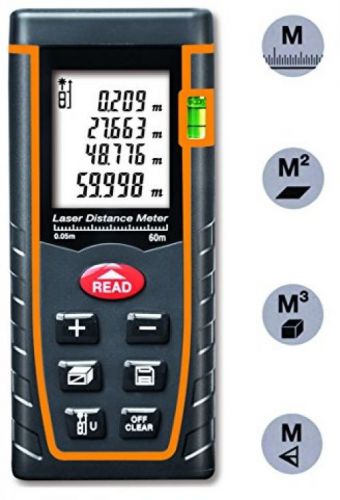Arama digital laser distance meter 60m measure tool range finder with large lcd for sale