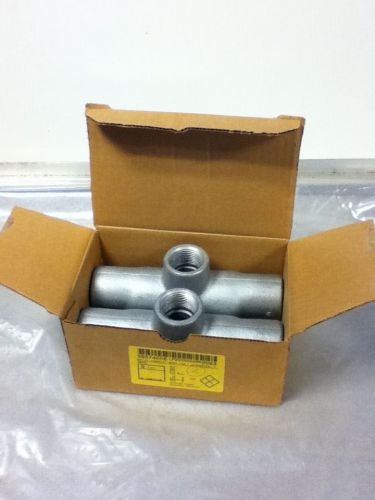 Lot of 2 crouse-hinds tb37 conduit bodies for sale