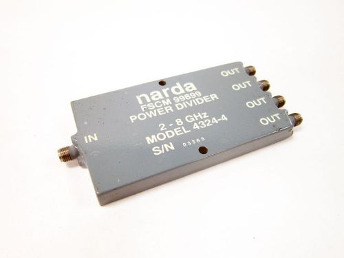 NARDA 4324-4 POWER DIVIDER 4-WAY 2-8 GHZ