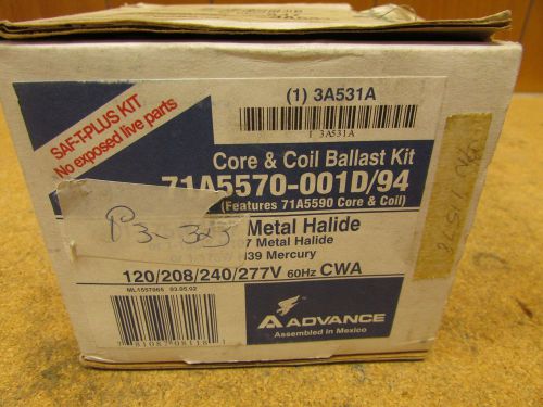 NEW Advance Core &amp; Coil Ballast Kit 71A5570-001D/94 1-175W M57 Metal Halide