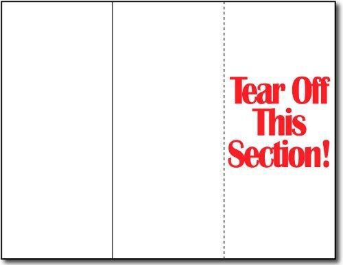Desktop Publishing Supplies, Inc. 65lb White Tri-fold Brochure Paper w/ Tear Off