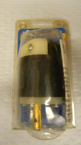 Leviton 30 amp, 250 volt industrial grade grounding locking plug #2621 for sale