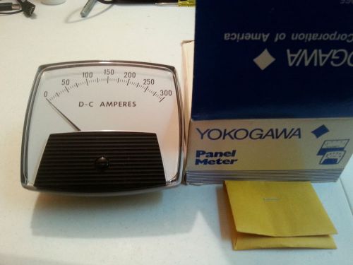 Yokogawa 250429ECZZ8 0-300 DC Ampere Panel Meter