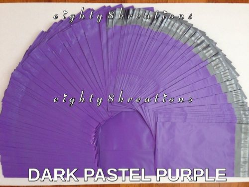 5 dark pastel purple color 6x9 flat poly mailers shipping postal envelopes bags for sale