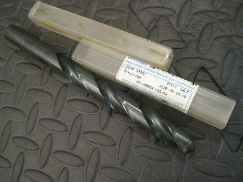 16.75mm - (.6594&#034;) Jobber Drill, HSS, Greenfield        EDP47376