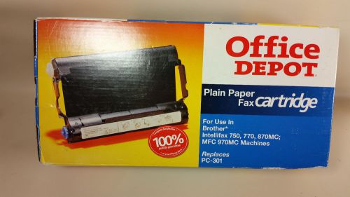Office Depot plain paper fax cartridge replace Brother PC 301 unused open box
