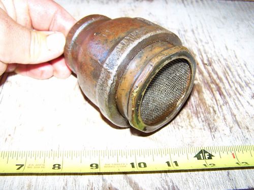 Old steam engine water pump suction strainer hit miss gas engine muffler nice! for sale