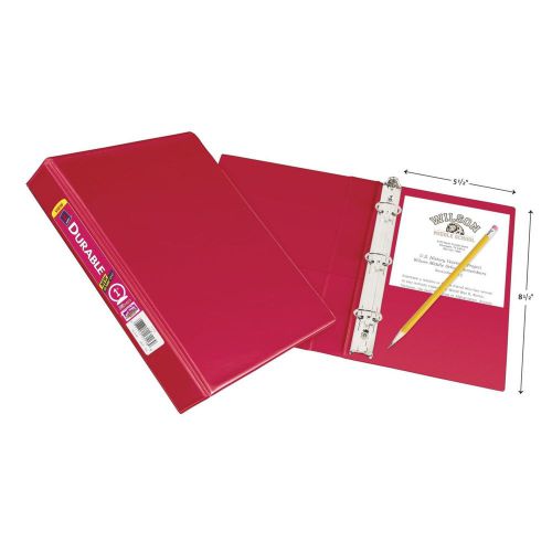 Avery Durable View Binder with 1-Inch Round Ring Red 5.5 x 8.5 Inches (17163)