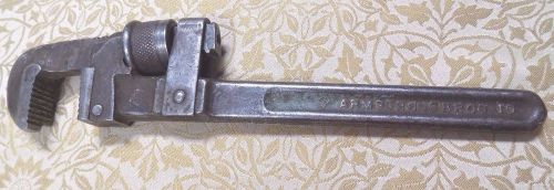 Vintage Armstrong Bros 10&#034;  Pipe Wrench...Chicago, IL