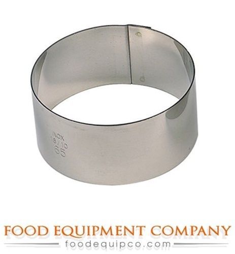 Paderno 47425-03 Pastry Rings round 2.375&#034; dia. x 1-1/8&#034;H stainless steel  ...