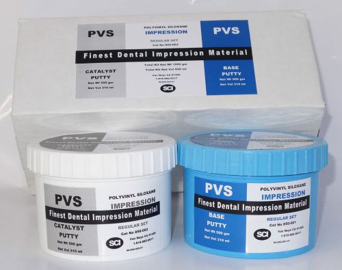 Dental VPS Putty Impression Material Vinyl Polysiloxane 600 ml (1000gm) Kit