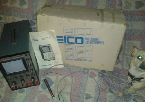 Great Vintage Oscilloscope EICO Model 460 DC Wide Band with Box &amp; Manual-Works