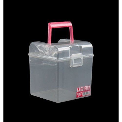 Yamada office organizer / storage container / storage box /cd case pink 5&#034;x5&#034;x6&#034; for sale