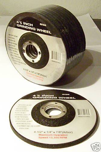 Grinding wheels for metal 4 1/2&#034; x 1/4&#034; new in sleeve of ten (10) for sale