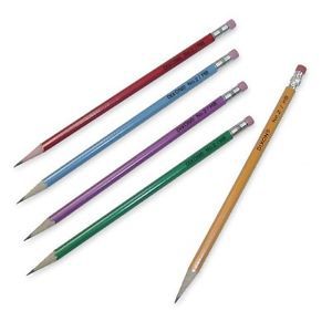 Prang Dixon #2 Pencils, Wood-Cased, Black Core, 10-Count, Assorted Color Barrels