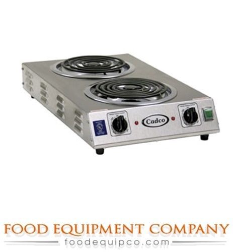 Cadco CDR-2TFB CDR-2CFB Double Space Saver Electric Hot Plate 1800W...