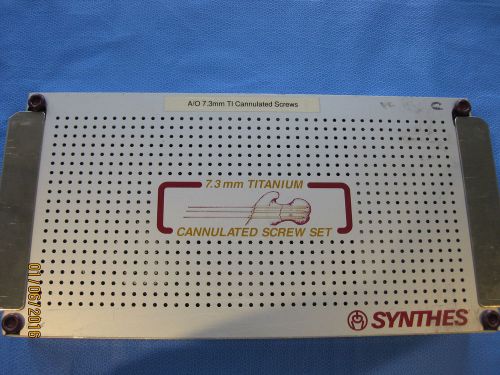 SYNTHES 7.3 CANNULATED SCREW AND INSTRUMENT SET