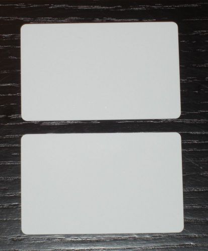 100 blank pvc plastic photo id white credit card 30mil for sale