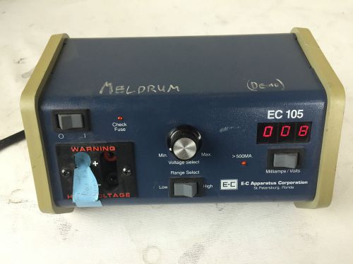 E-C APPARATUS CORPORATION EC-105 Power Supply Model # EC105