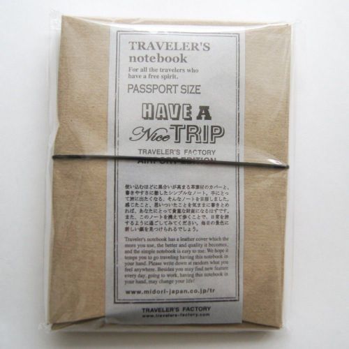 Midori Traveler&#039;s Notebook Narita Airport Edition passport Leather Cover LTD