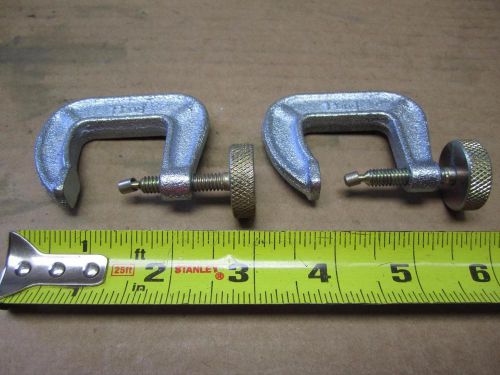 2 pc lot adjustable pony 1&#034; modified  c clamps 231 welders aircraft tool for sale
