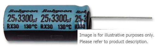 10 X RUBYCON 63RX30330MG412.5X25 ELECT Capacitor RX30 330uF +- 20% 63V 12.5mm