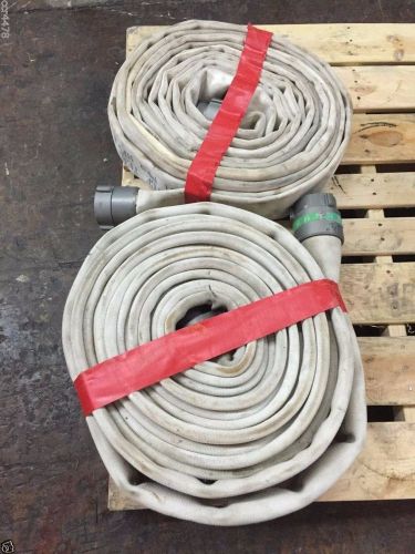 2 Action Fire Hoses (2 1/2&#034; - 50 ft - 300 psi) (2&#034; - 50 ft - 400  psi)