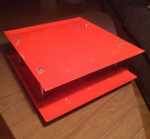 Vintage Invincible Metal Desk Tray Organizer File Office Industrial Letter Paper