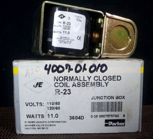 New parker solenoid valve coil rb 110/50 120/60 11 watt 4x732 3604d r23 r-23 usa for sale