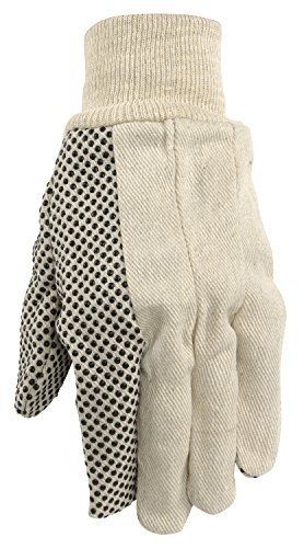Wells lamont 309k economy dotted canvas work gloves, 6 pair pack for sale