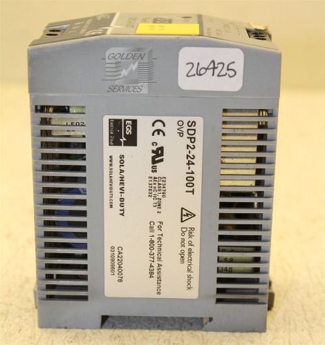 Sola SDP2-24-100T Power Supply 115/230V 1.1/0.7A 50/60Hz
