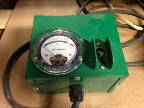 Used greenlee 11198 force gauge for 5000# tugger or puller 6501 for sale