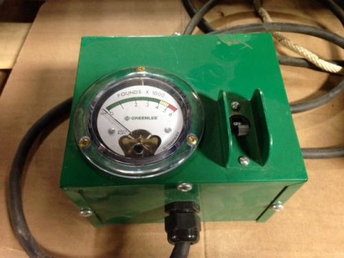 Used Greenlee 11198 Force Gauge for 5000# Tugger or Puller 6501