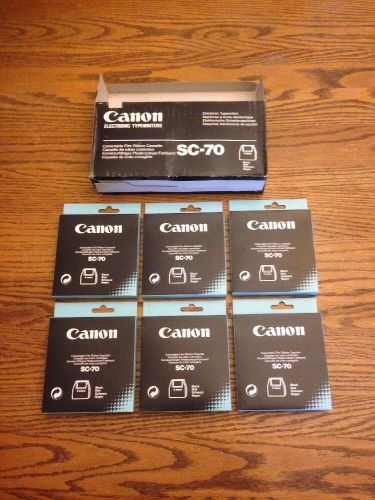 Genuine Canon SC-70 Typewriter Correctable Film Ribbon Cassette Lot Of 6 New