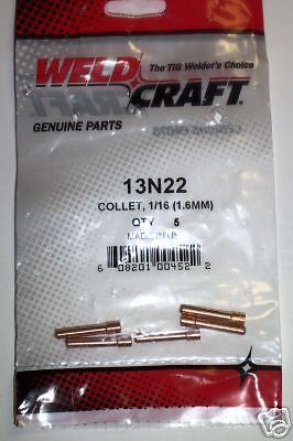 Weldcraft 13N23  3/32 size collets 5/pk