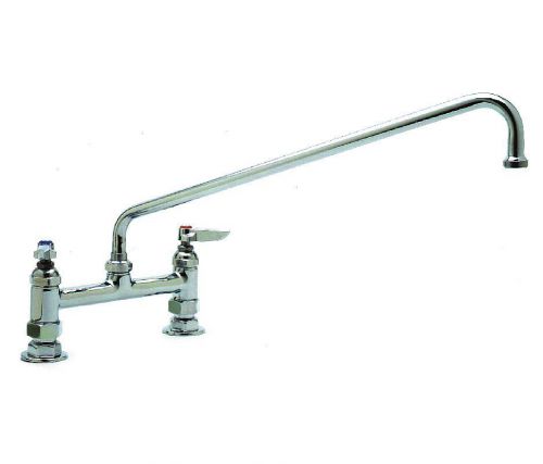 T &amp; S Brass Kitchet Faucet, Manual Faucet Operation, 2 Handles, B-0220 |JA2|