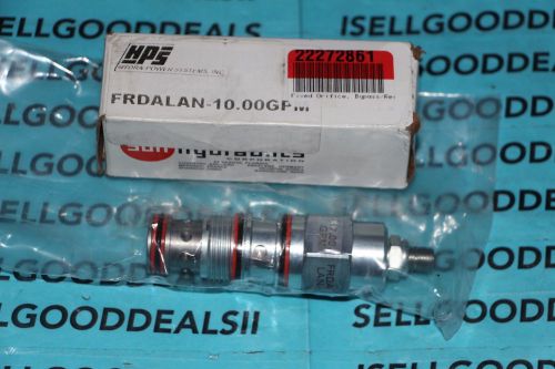 Sun hydraulics frda-lan hydraulic cartridge valve 7.0 gpm frdalan new for sale