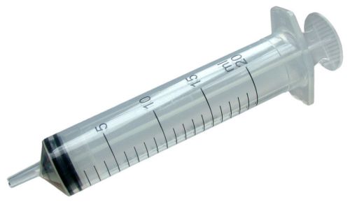 Bd 20 ml slip-tip disp syringe graduation 1 ml  3/4 oz in 1/8 oz 5/pk 302831 for sale