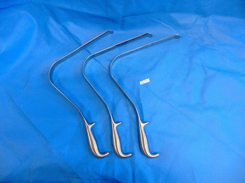 Set Of 3 1&#034; Wide 13&#034; Length Deaver Retractors   &#034;Stainless&#034; R118