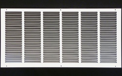 30&#034; x 14&#034; RETURN GRILLE - Easy Air FLow - Flat Stamped Face [White]