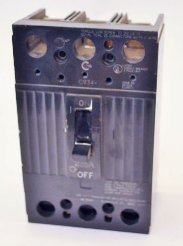 GE General Electric THQD32225 Circuit Breaker 225A 240VAC 3 Pole Type THQD