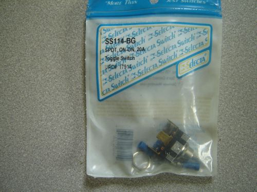 Lot of 2 Selecta Switch SS114-BG 20A SPDT Toggle Switch