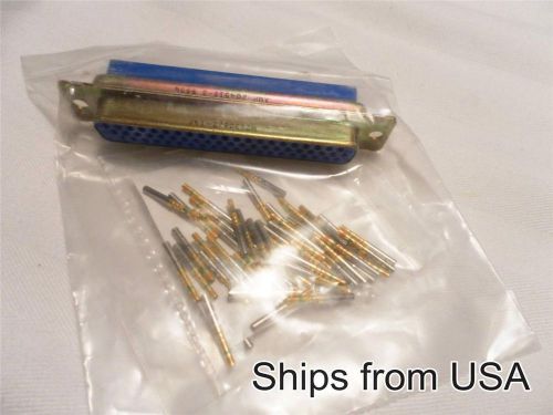 New amp m24308/2-14f 204518-2 conn d-sub recpt hd 62pos crimp with contacts for sale