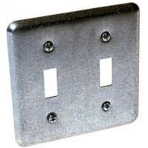 Plt Wall 4In 2Gng Stl Gry Galv RACO Elec Box Supports 871 Gray Steel