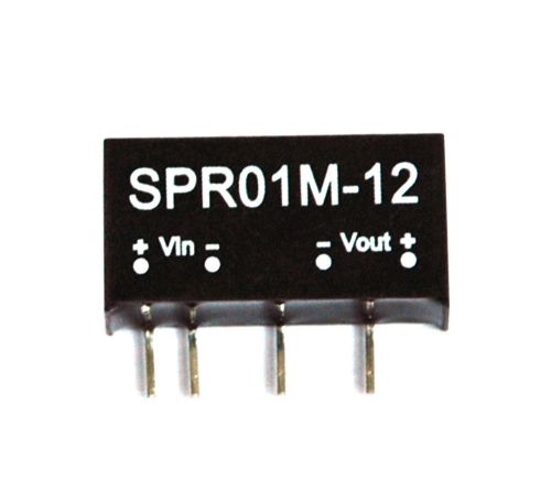 1pc SPR01M-12 DC to DC Converter Vin=12V Vout=12V Iout=84mA Po= 1W Mean Well MW