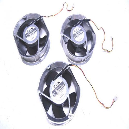 Lot: 3 sanyo denki 109e5724h501 brushless dc dyna ace axial cooling fans 24vdc for sale
