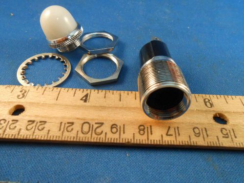 26-0410-1135-935  DIALIGHT WHITE LENS LIGHT/LENGTH2.12/DIA0.81  2 SOLDER LUG NOS