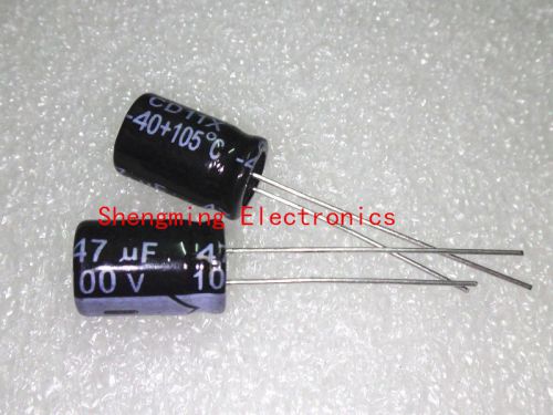 20pcs 47uF 100V 10x13mm 105°C radial Electrolytic Capacitors