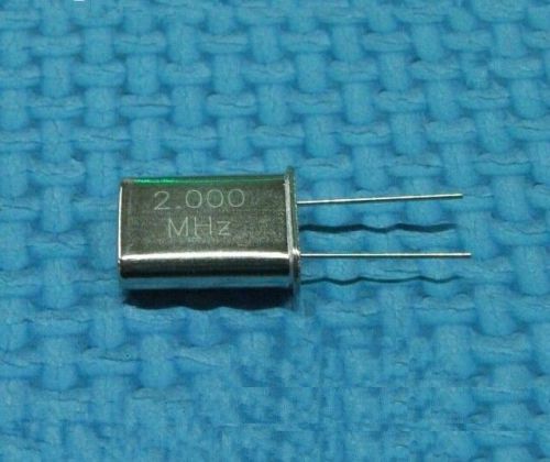 5pcs 2MHz 2M 2.000 MHz Crystal Oscillator HC-49U NEW