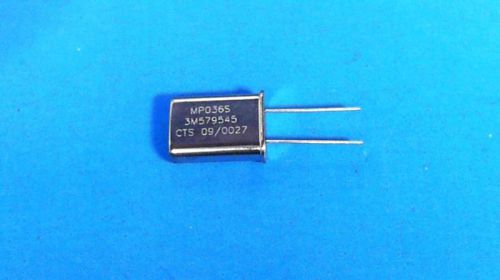 160-pcs frequency 3.579545mhz 18pf 2-pin hc/49 cts micro mp036s 036 mp036s 036 for sale